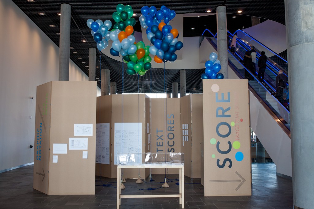 SCORE - co-curated by Joe Scarffe & Beth Derbyshire - installed in the Library of Birmingham